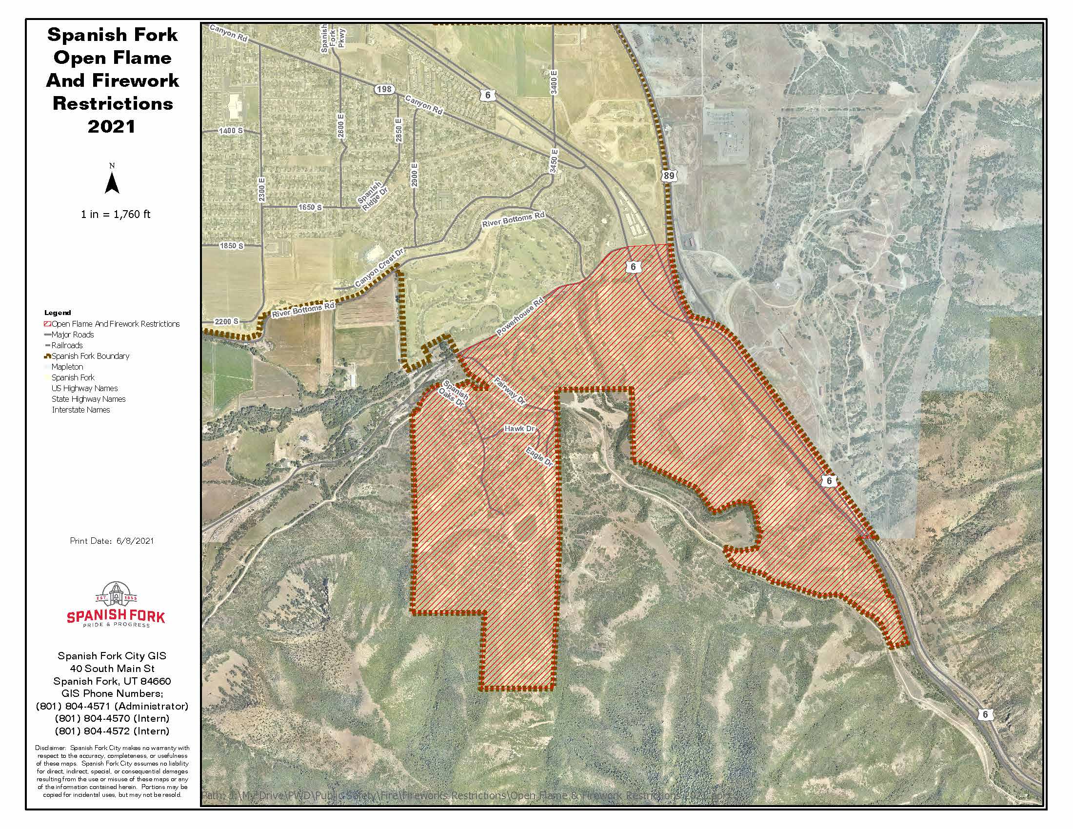 Spanish Fork Open Flame and Fireworks Restrictionsimage